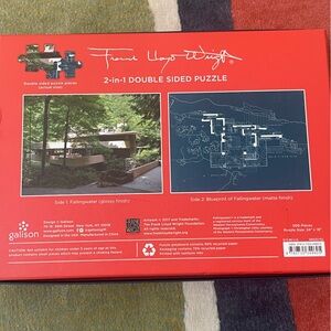 Frank Loyd Wright Falling Water Double-sided Puzzle